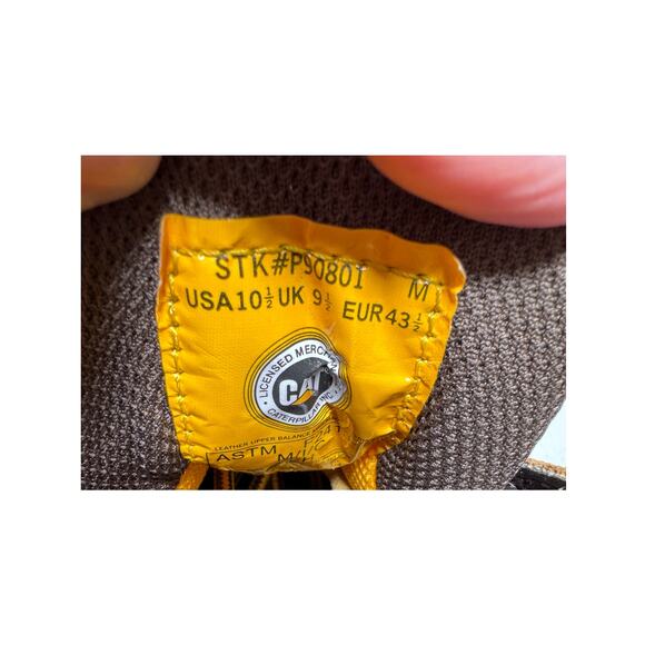 Caterpillar CAT Outline ST Steel Toe Work Boots Honey Reset Men’s 10.5 NIB - Picture 8 of 9